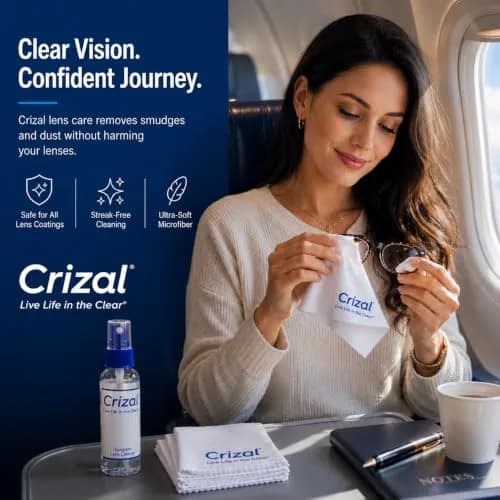 Crizal Eyeglass Cleaning Cloths 8 Pack | Designed & Tested for AR-Coated Lenses thumbnail 6