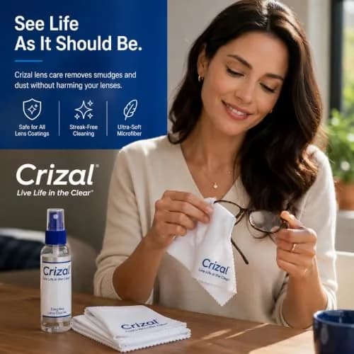 Crizal Eyeglass Cleaning Cloths 8 Pack | Designed & Tested for AR-Coated Lenses thumbnail 8