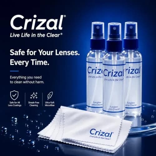 Crizal Eyeglass Cleaning Cloths 8 Pack | Designed & Tested for AR-Coated Lenses thumbnail 3