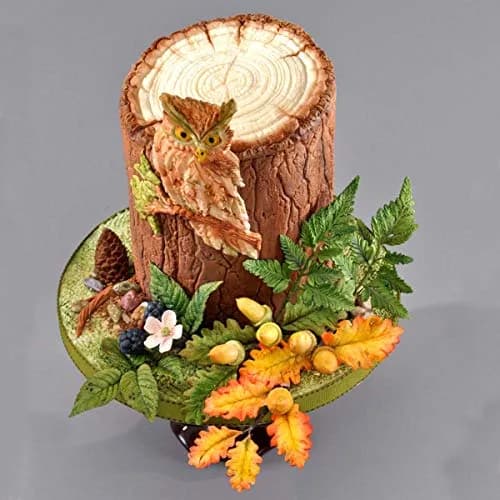 Katy Sue Log Slice Silicone Mold 125mm Diameter x 9mm Depth | Detailed Wood Texture for Fondant & Clay thumbnail 5