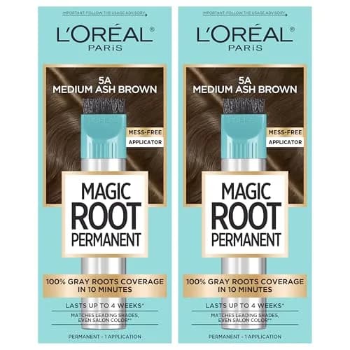L'Oreal Paris Magic Root Permanent Hair Color Kit 5A Medium Ash Brown, Pack of 2 thumbnail 1