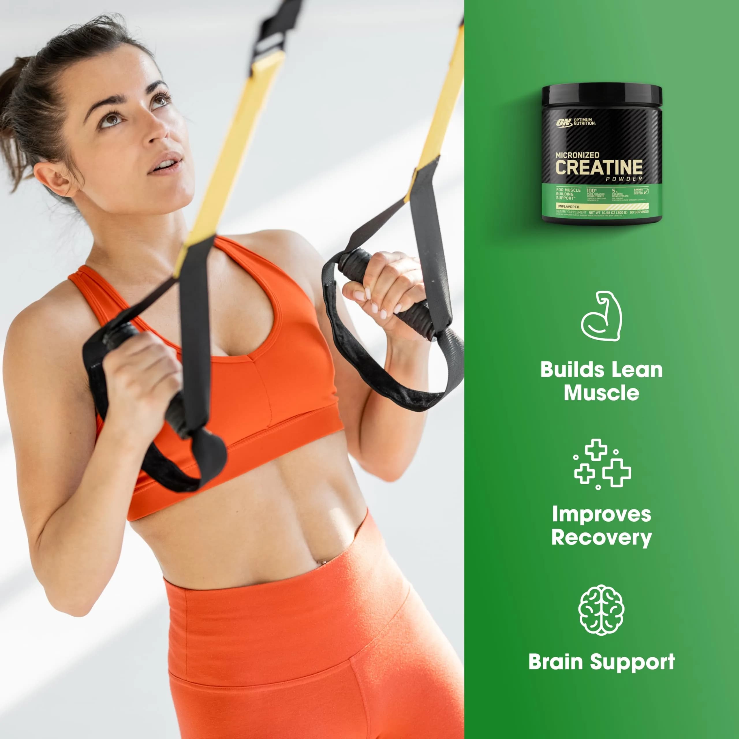 Optimum Nutrition Amino Energy Pre Workout Powder with Creatine, Unflavored, 60 Servings | USA Import - view 5