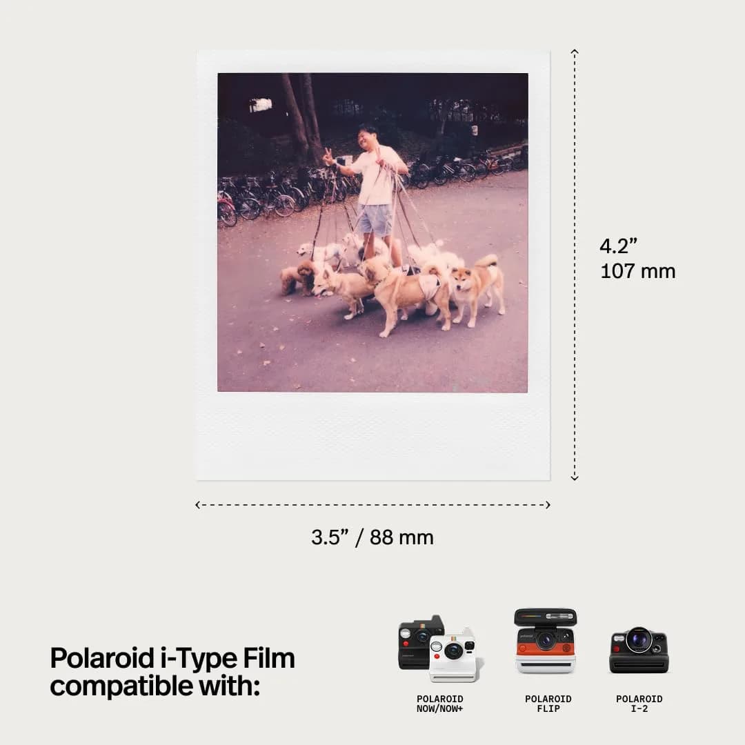 Polaroid Color Film for I-Type, Black Frame Edition 8 Photos (Pack of 1) | Instant Color Film - view 4