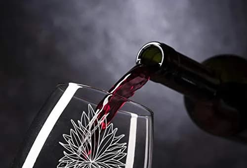 Hat Shark Tropical Summer Pineapple Skull Leaf Fire Eyes Punk Fruit Design Laser Engraved Stemless Wine Glass 624ml (21 Ounces) | Dishwasher Safe thumbnail 3