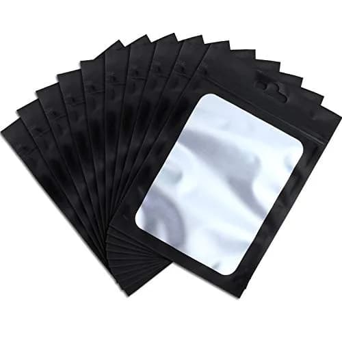 Boao 100 Pcs Resealable Foil Food Storage Bags 3.1 x 5.1 Inch | Reusable, Leak-Resistant, Food Safe thumbnail 1
