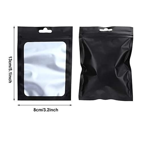 Boao 100 Pcs Resealable Foil Food Storage Bags 3.1 x 5.1 Inch | Reusable, Leak-Resistant, Food Safe thumbnail 2