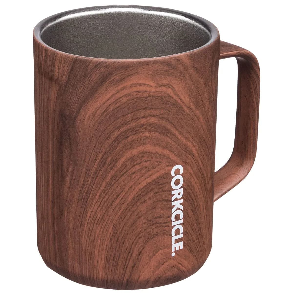 Corkcicle Marvel Captain America 16 oz Triple Insulated Coffee Mug | Keeps Drinks Hot 3 Hours — Walnut Wood
