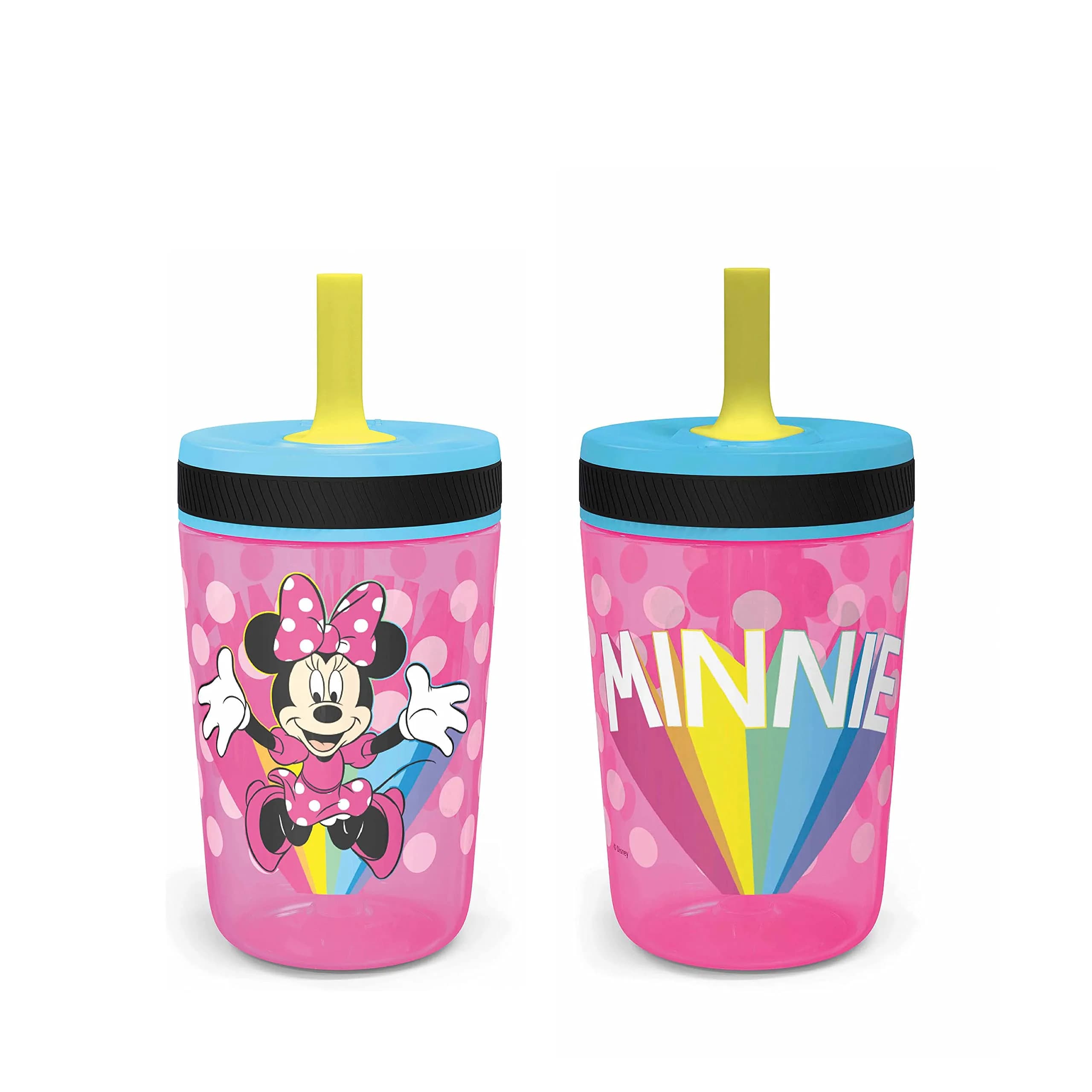 Zak Designs Disney Kelso Tumbler 15 oz Set Minnie Mouse Leak-Proof Kids Drinkware — Minnie Mouse