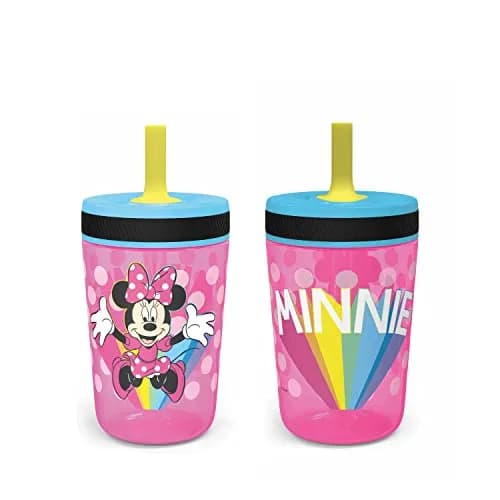 Zak Designs Disney Kelso Tumbler 15 oz Set Minnie Mouse Leak-Proof Kids Drinkware thumbnail 1