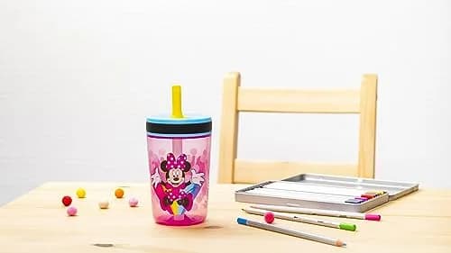 Zak Designs Disney Kelso Tumbler 15 oz Set Minnie Mouse Leak-Proof Kids Drinkware thumbnail 9