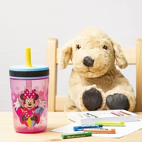Zak Designs Disney Kelso Tumbler 15 oz Set Minnie Mouse Leak-Proof Kids Drinkware thumbnail 2