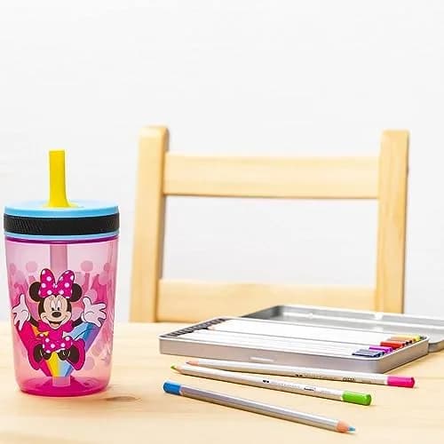Zak Designs Disney Kelso Tumbler 15 oz Set Minnie Mouse Leak-Proof Kids Drinkware thumbnail 3