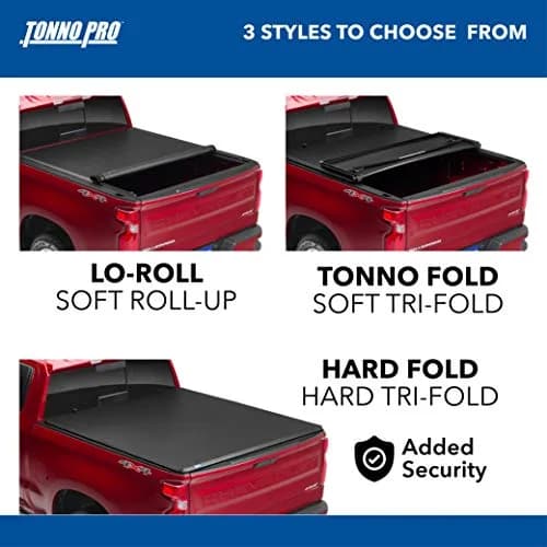 Tonno Pro Tonno Fold Soft Folding Truck Bed Tonneau Cover | Fits 2002-2008 Dodge Ram 6' 6" Bed | Aluminum & Vinyl thumbnail 4