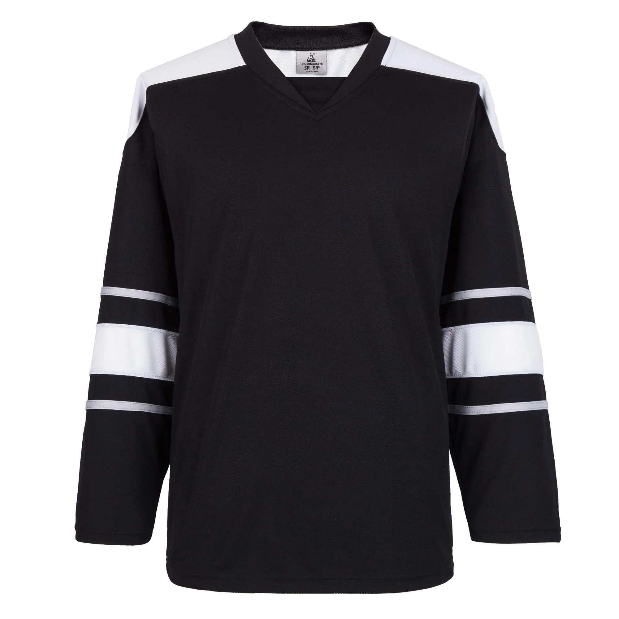 EALER H900 Series Ice Hockey Jersey | Breathable, Quick-Dry High-Strength Fabric, Unisex Junior to Senior (70-120 chars) — E062#black