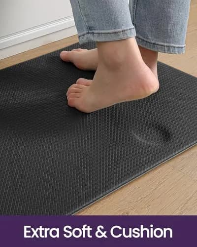 DEXI Anti Fatigue Kitchen Floor Mats 17x59 Inches (43x150 cm) | Cushioned Runner Rug for Standing Comfort thumbnail 5