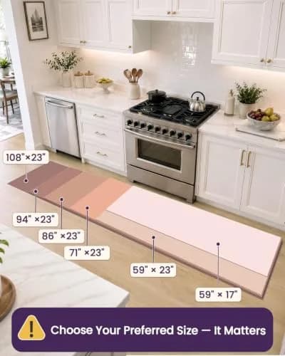 DEXI Anti-Fatigue Kitchen Floor Mat Runner 43cm x 150cm (17"x59") | Cushioned Comfort for Standing Work thumbnail 3