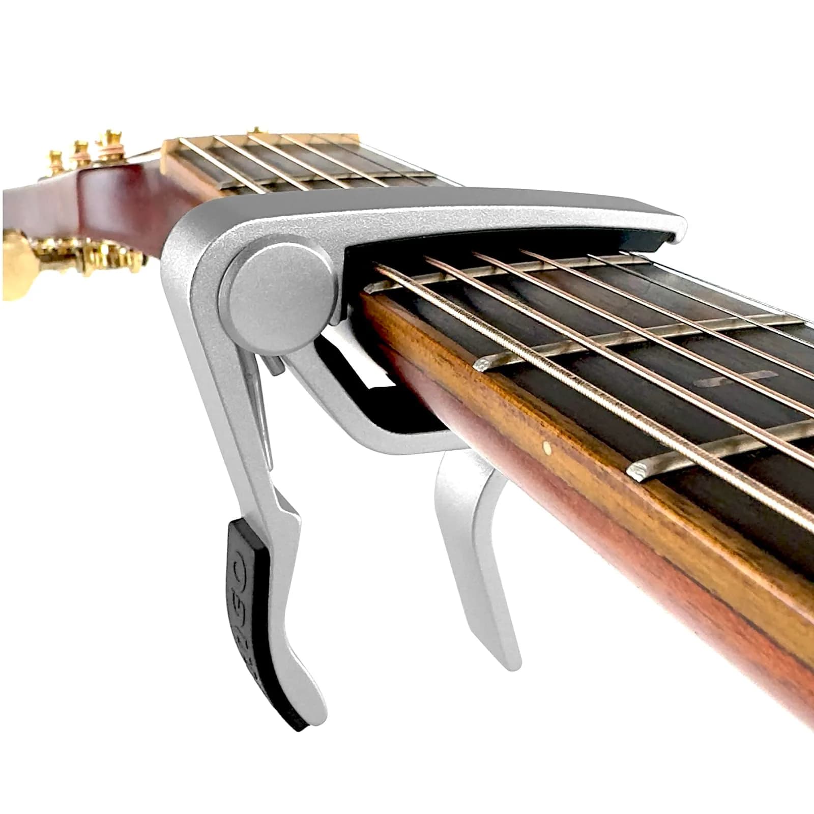 WINGO Silver Guitar Capo for Acoustic & Electric Guitars | Quick-Release, No Buzz, 6-String Steel Acoustic/Electric - view 5