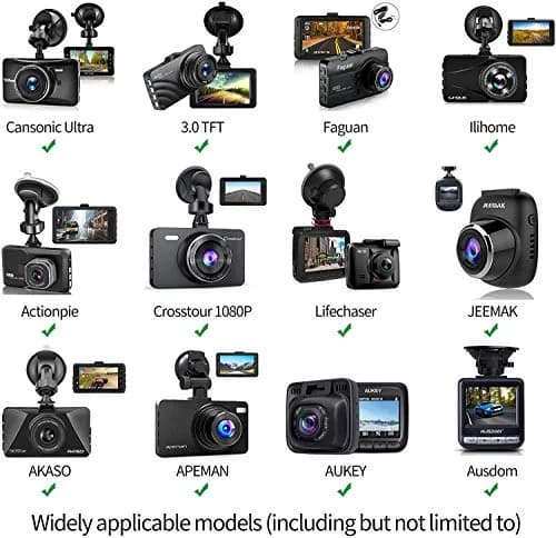 TiToeKi Dash Cam Suction Mount with 15+ Swivel Ball Adapters | Universal Fit for Most Dash Cameras thumbnail 2