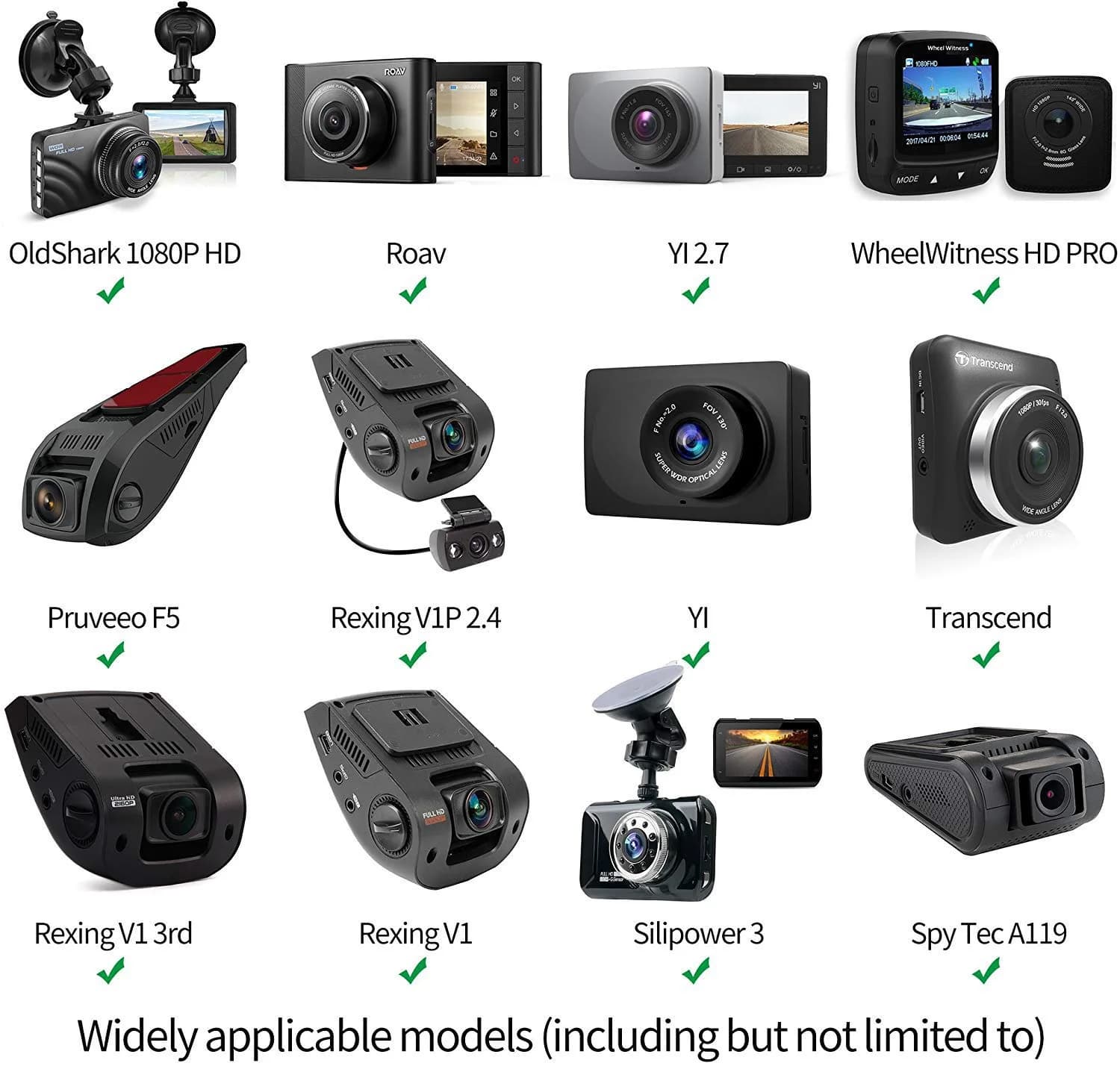 TiToeKi Dash Cam Suction Mount with 15+ Swivel Ball Adapters | Universal Fit for Most Dash Cameras - view 3