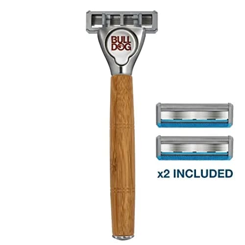 Bulldog Skincare - Sensitive Bamboo Razor 1 Count | Eco-Friendly Handle & 5 Steel Blades thumbnail 2