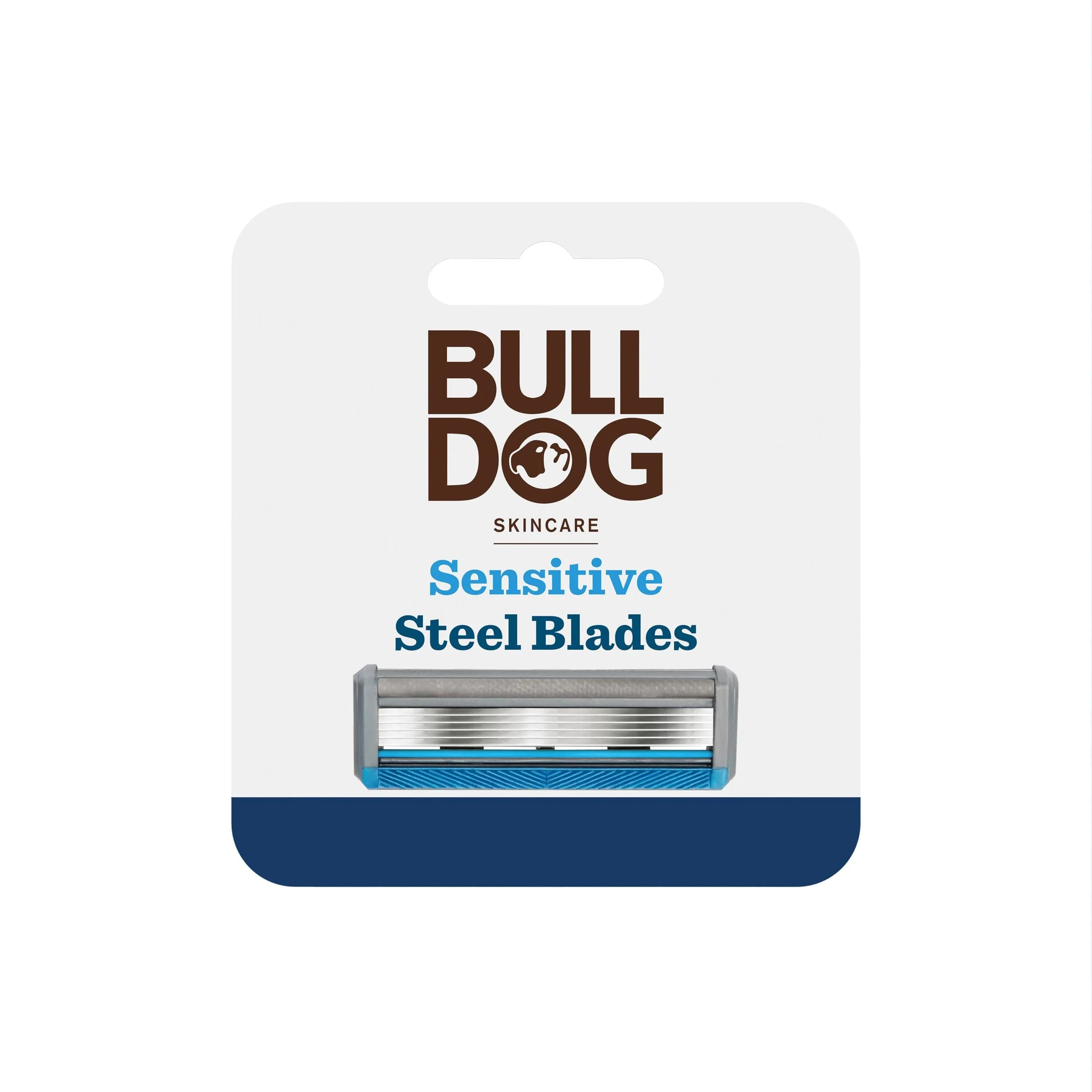 Bulldog Skincare - Sensitive Steel Blades - Men's Razor Blade Refills (4 Pack) | Suitable for Sensitive Skin - main product image