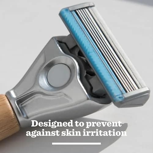 Bulldog Skincare - Sensitive Steel Blades - Men's Razor Blade Refills (4 Pack) | Suitable for Sensitive Skin thumbnail 3