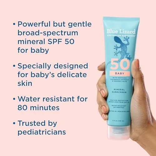 Blue Lizard Baby Mineral Sunscreen SPF 50+ 148ml (5 Fl Oz) | Fragrance-Free, Water-Resistant, Reef-Safe thumbnail 2