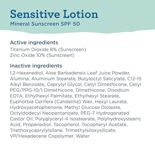 Blue Lizard Sensitive Mineral SPF 50 Sunscreen Lotion 148ml (5 fl oz) | Dermatologist-Trusted Mineral Protection thumbnail 7