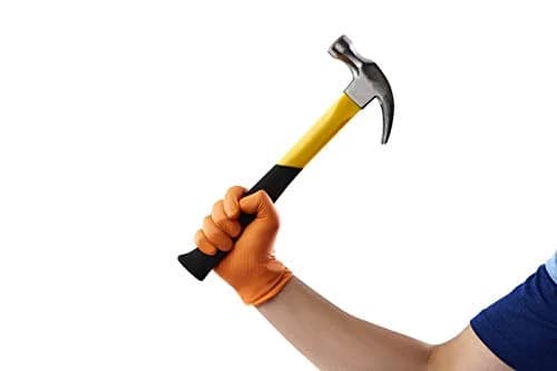 Venom Steel Orange Nitrile Gloves, 8 mil Thick, 50 Count | Heavy Duty Grip & Puncture Resistance thumbnail 6