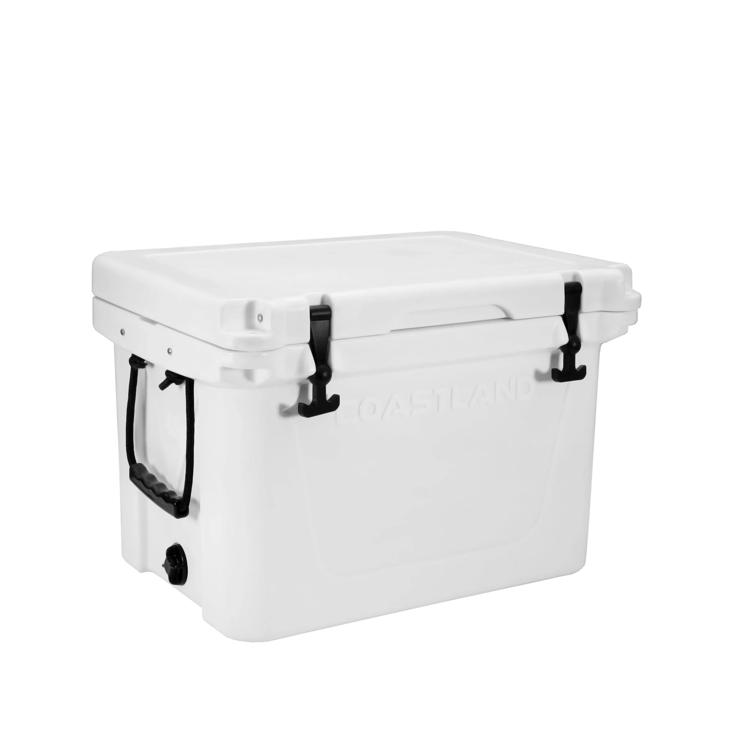 COASTLAND Delta Series 45 QT Rotomolded Cooler | Heavy-Duty Insulated Ice Chest, 45 Quarts, White