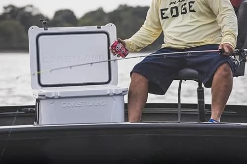 COASTLAND Delta Series 45 QT Rotomolded Cooler | Heavy-Duty Insulated Ice Chest, 45 Quarts, White thumbnail 8