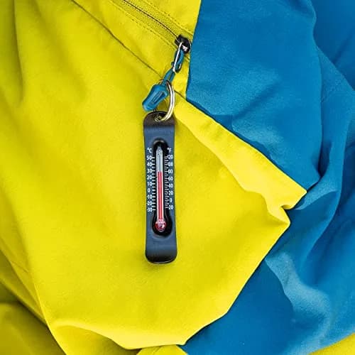 Sun Company Brrr-ometer - Snowsport Zipper Pull Thermometer - Aluminum, Black | Accurate Cold Weather Accessory thumbnail 3