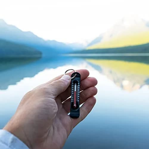 Sun Company Brrr-ometer - Snowsport Zipper Pull Thermometer - Aluminum, Black | Accurate Cold Weather Accessory thumbnail 4