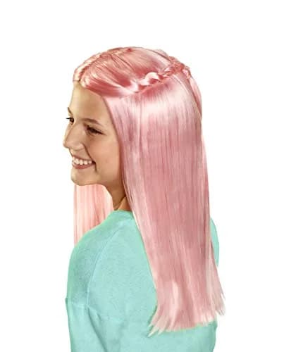 JAKKS Pacific Pink Wig - Straight Hair Style for Girls | Easy to Style & Wear (70-120 chars) thumbnail 1