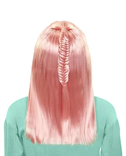 JAKKS Pacific Pink Wig - Straight Hair Style for Girls | Easy to Style & Wear (70-120 chars) thumbnail 2