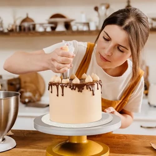 Cake S.O.S White Round Cake Drum 25.4 cm (10 inch) | Sturdy Base for Elegant Cake Presentation thumbnail 3