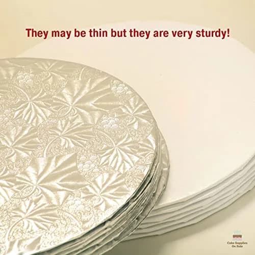 Cake S.O.S White Round Cake Drum 25.4 cm (10 inch) | Sturdy Base for Elegant Cake Presentation thumbnail 5