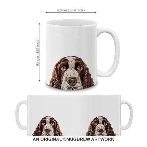 MUGBREW English Springer Spaniel Dog Ceramic Coffee Mug 11 OZ | Personalized Novelty Gift thumbnail 3