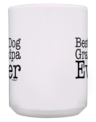 ThisWear Dog Grandpa Ever Coffee Mug 15oz | Father's Day Gift for Dog Lovers thumbnail 4