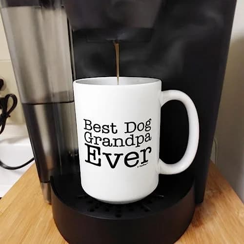 ThisWear Dog Grandpa Ever Coffee Mug 15oz | Father's Day Gift for Dog Lovers thumbnail 5