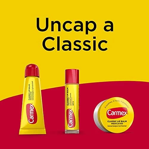 Carmex Classic Medicated Lip Balm Tubes, 9 Count (3 Packs of 3) | Moisturizing & Soothing for Dry Lips thumbnail 8
