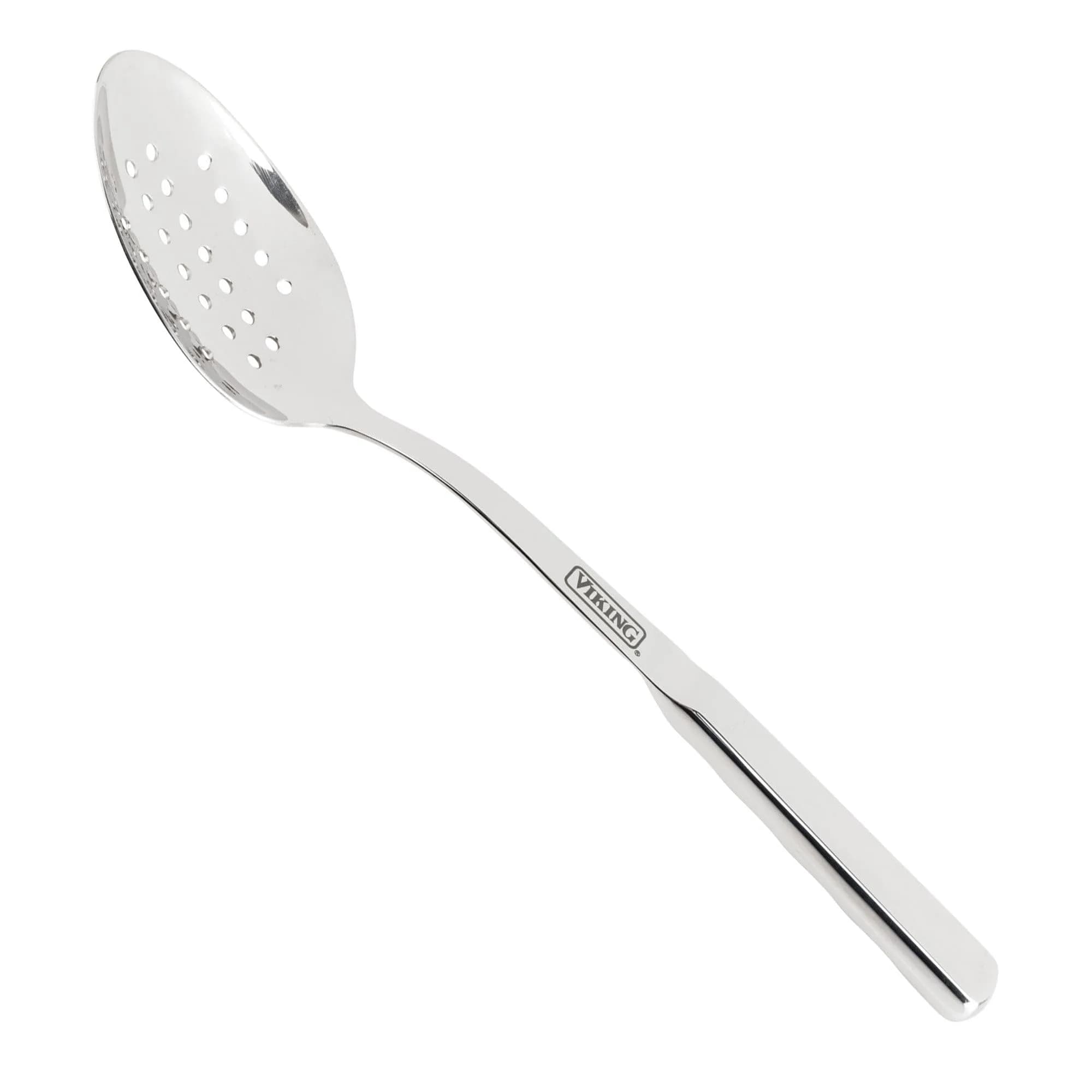 Viking Solid Forged Stainless Steel Slotted Spoon | Ergonomic Stay-cool Handle, Dishwasher Safe — Slotted Spoon