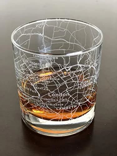 Or Something Rocks Whiskey Old Fashioned Glass 11oz | Urban City Map London UK thumbnail 2