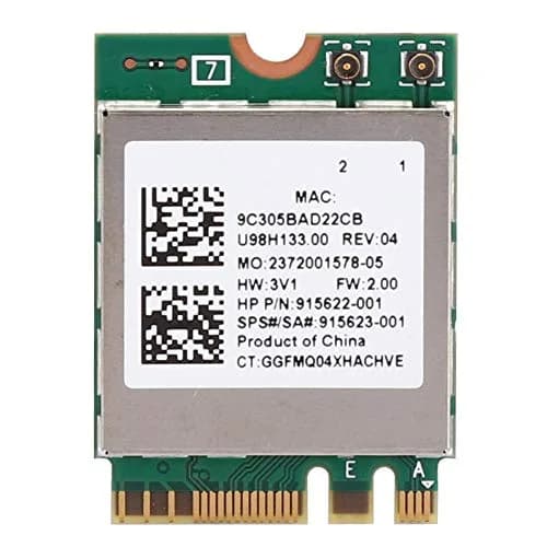 ASHATA RTL8822BE M.2 Network Card with Bluetooth 4.2 | 867Mbps Dual-Band WiFi for Windows 7/8/10 thumbnail 1