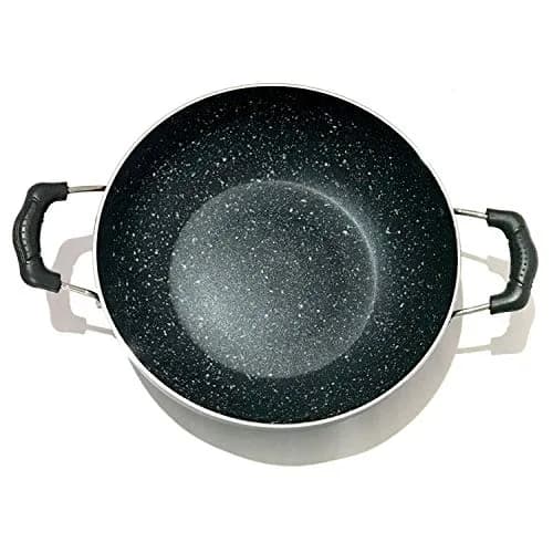 SHRIYA Induction Base Nonstick Kadai with Lid, 2.2 Ltr (2.3 US qt) | Deep Fry Pan for Indian Kitchens thumbnail 6