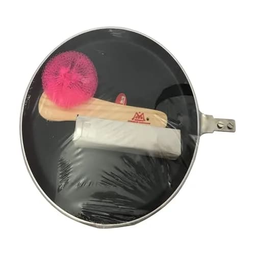 SHRIYA Aluminum Saute Fry Pan with Non-Stick Coating 10" | Even Heat & Easy Cleaning thumbnail 3