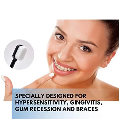 Wimolek Extra Soft Toothbrush 2 Pack | 20,000 Ultra Soft Bristles for Sensitive Gums thumbnail 4