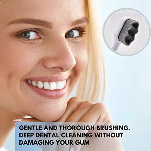 Wimolek Extra Soft Toothbrush 2 Pack | 20,000+ Ultra Soft Nano Bristles for Sensitive Gums & Teeth thumbnail 6