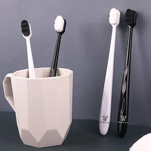 Wimolek Extra Soft Toothbrush 2 Pack | 20,000+ Ultra Soft Nano Bristles for Sensitive Gums & Teeth thumbnail 7