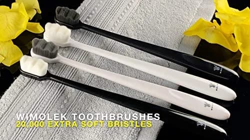 Wimolek Extra Soft Toothbrush 2 Pack | 20,000+ Ultra Soft Nano Bristles for Sensitive Gums & Teeth thumbnail 2